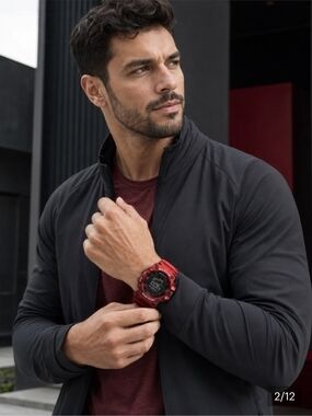ACTIVA X INVICTA NWT Red Unisex Digital Sport Watch 50mm - Water Resistant